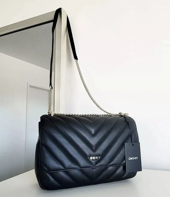 DKNY Vivian Medium Chevron Crossbody Bag