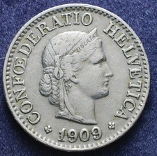 1909 Switzerland Switzerland 10 Rappen