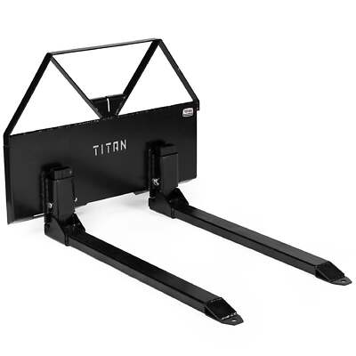 #ad Titan Attachments Pin On Pallet Fork Frame Attachment 46quot; Hefty Fork Blades $549.99