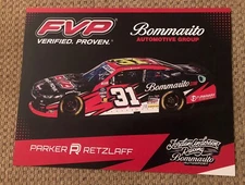 Nascar Xfinity Driver #31 Parker Retzlaff Bommarito FVP 2024 Postcard