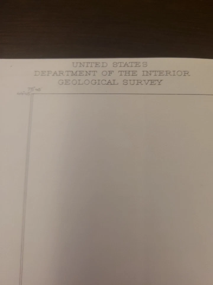 1944 St Lawrence County Brier Hill New York Antique USGS Topographic Map Vintage - Image 4 of 4