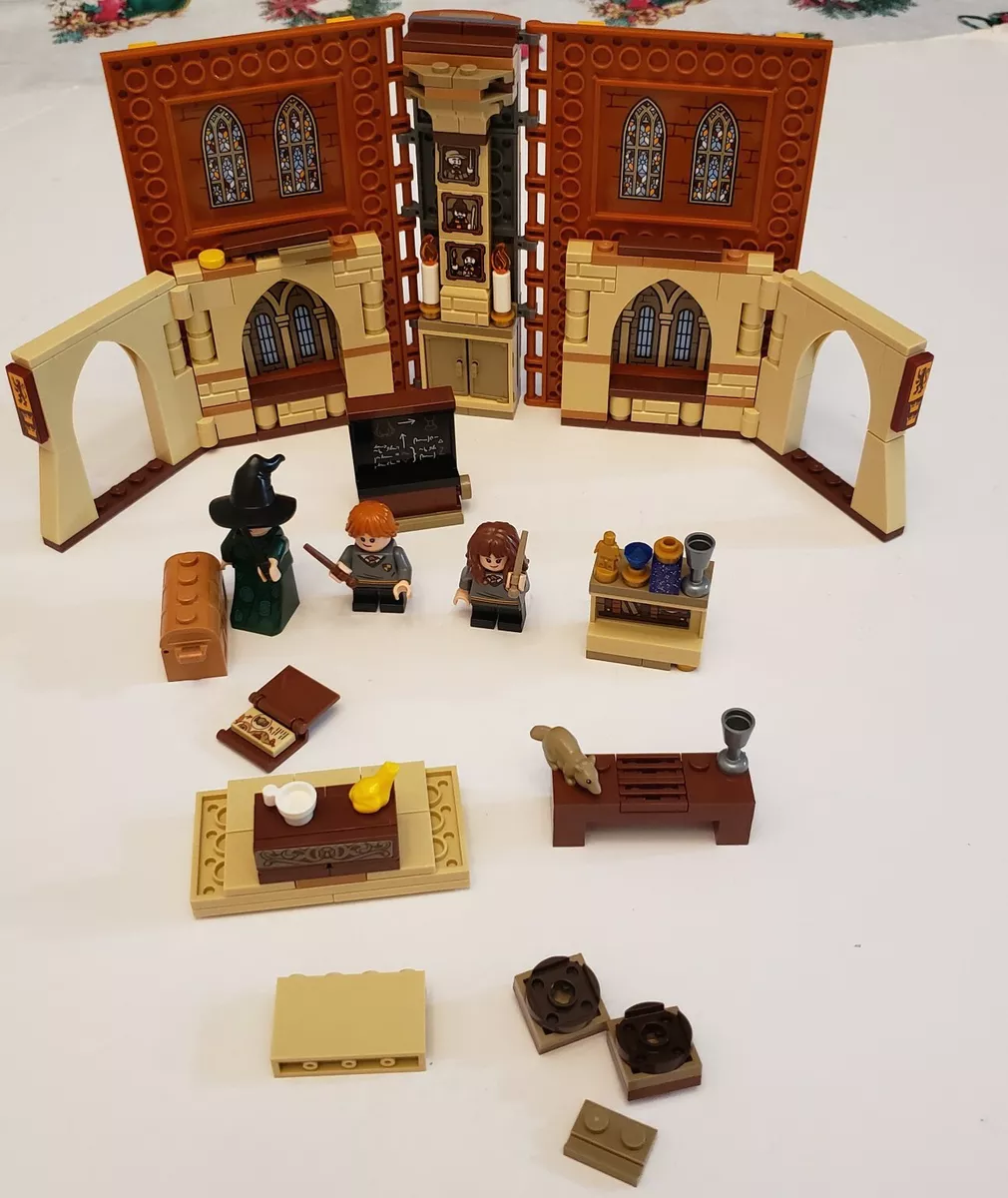 LEGO 76382 Harry Potter Hogwarts Moment: Transfiguration Class Building  Set, Collectible Book Toy, Travel Case, Portable Playset