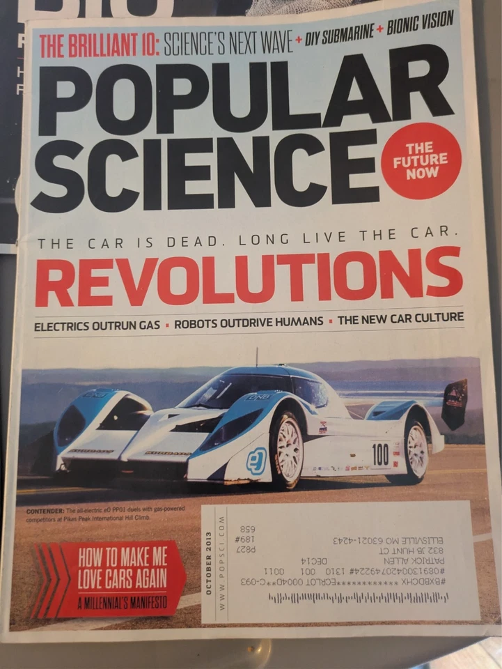 Popular Mechanics Magazine Feb, May, June, Aug, Sept, Oct, Dec, 2013 Lot of 7 Foto 3 de 4