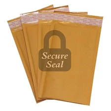 50 #000 4x8 Kraft Bubble Mailers Self Seal Padded Envelopes 4"x8" QUICK SHIPPING