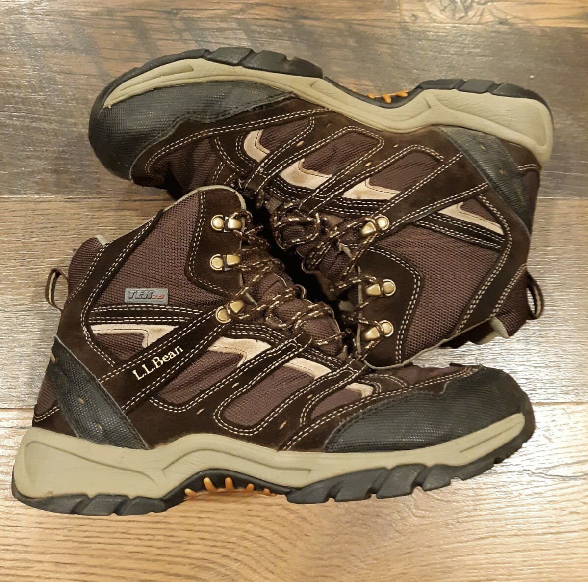 Chaussures De Randonnée L.L.Bean Tek 2.5 Femme Pointure 9 - Daim Marron Imperméables Tige Mid