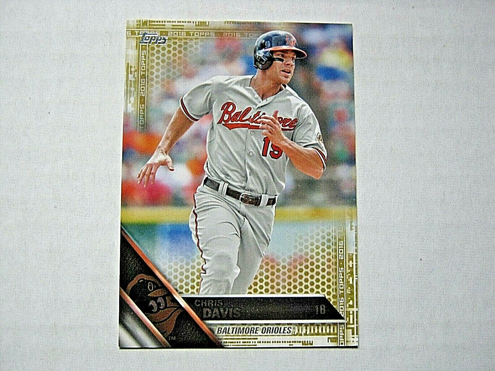 Chris Davis 2016 Topps Gold Parallel Card #14 0461/2016