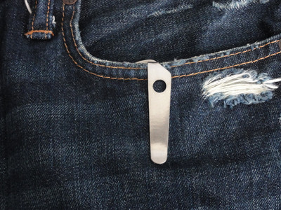Clip Arrière En Alliage De Titane Pour Couteau Pliant Strider SNG/SMF - Personnalisation Sur Mesure