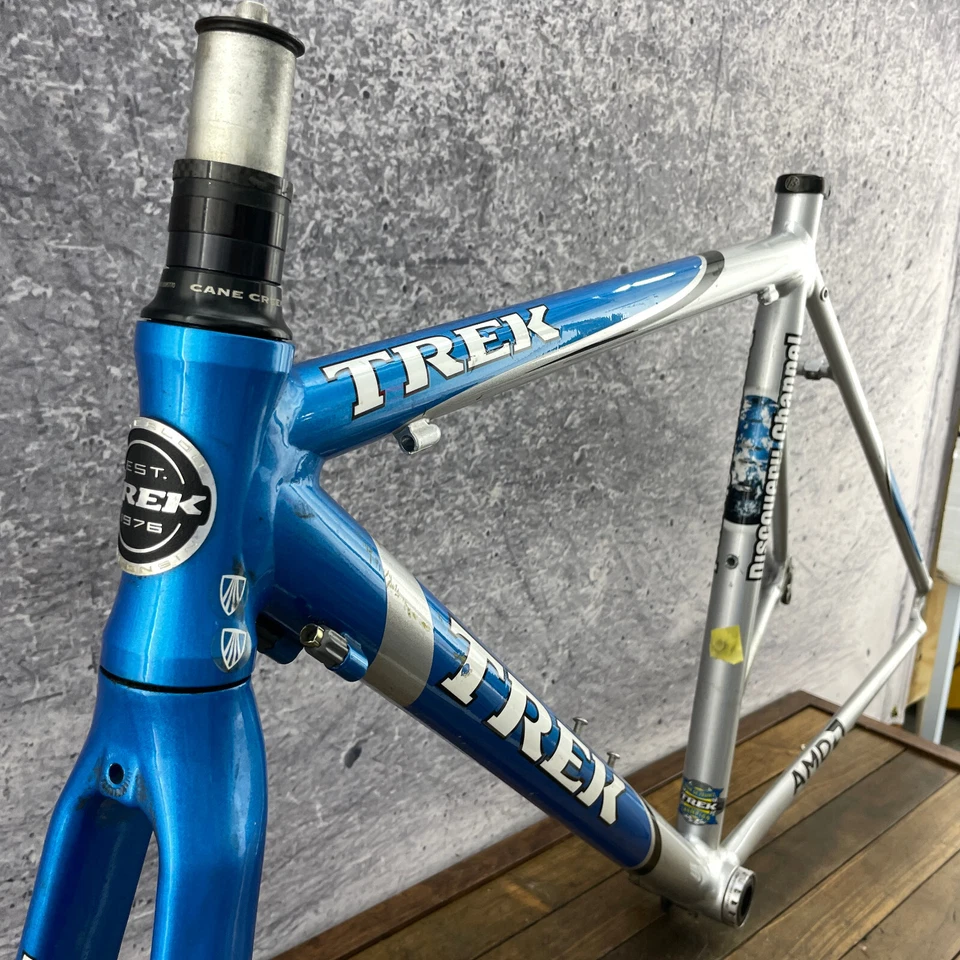 Trek Discovery Channel Frame Set 54 cm Carbon Fork 700c Blue Aero 130 Alpha Race - Image 3 of 4