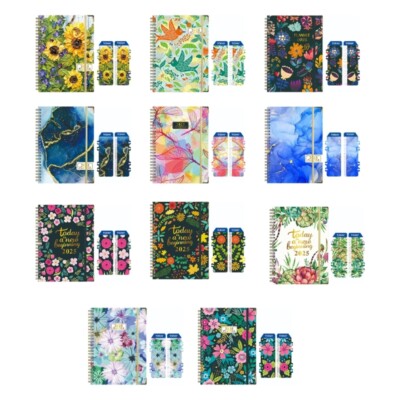 Academic Planner Notebook with Monthly Label, Jan 2025-Dec 2025, for Student