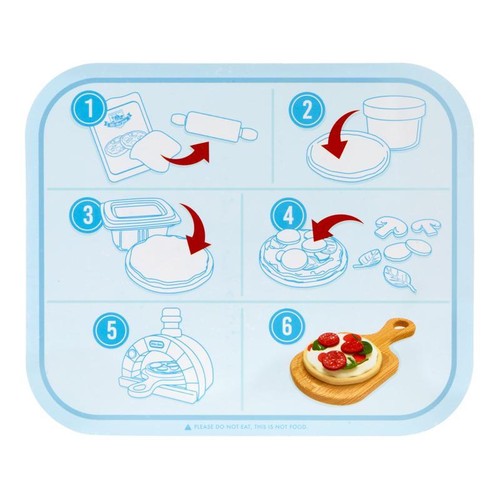 Creative Chefs Pizza Kit Pretend Play Set W/ Light-Up Oven 22 Accessories Kids 3 - Picture 7 of 8