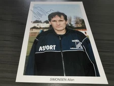 Allan Simonsen hand signed Luxembourg national football team autograph card