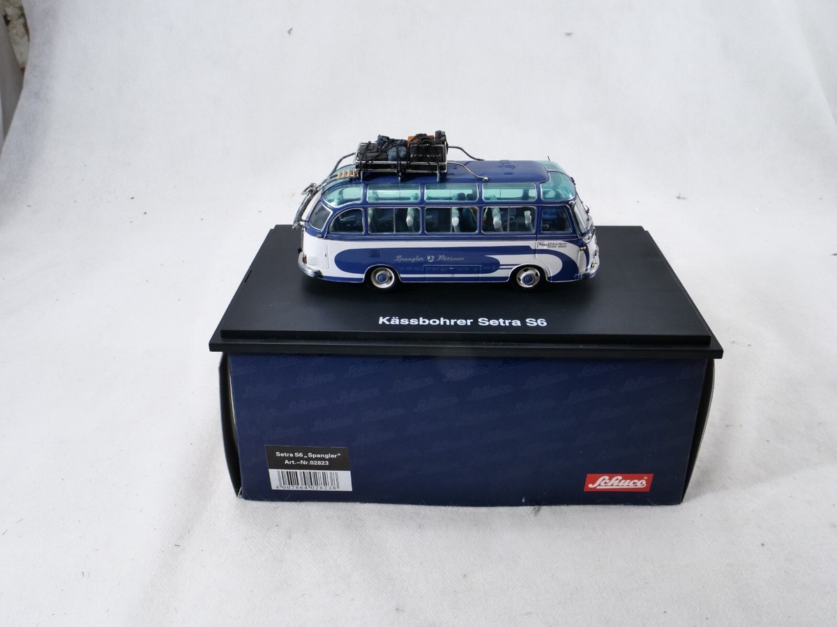 Kässbohrer Setra S6 ミニカー Schuco製 赤と白 Setra - S6 kassbohrer 1955 - Schuco - 1/43 - Autos
