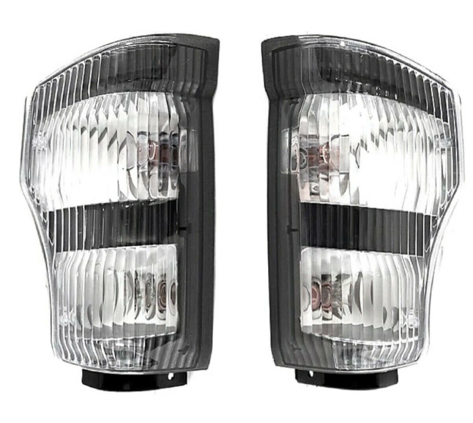 Faróis + luzes de canto conjunto com 4 peças para 2004-2007 Isuzu NPR NQR 06-07 GMC W-4500 - Imagem 4 de 4