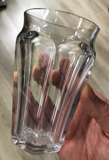 BACCARAT Vase HARCOURT Nelly en cristal taillé à côtes plates