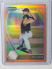 ERIC SILVA 2021 Panini Draft Picks Neon Orange Prizm Prospect RC /50