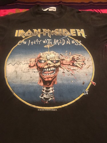 Vintage 80s 1988 IRON MAIDEN Seventh Son Rock Conc