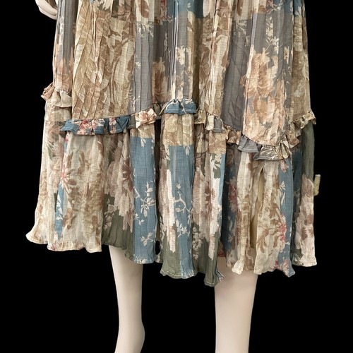 ASOS Design Women Brown Multi Floral Long Sleeve Bohemian Dress Size 4 NWT $135 - Picture 7 of 16
