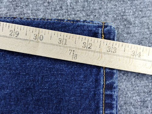 Jeans Levi's 505 uomo 40 blu lavaggio medio denim cotone elastan gamba dritta - Foto 8 di 12