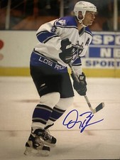 Doug BODGER Signed 8x10 Photo! LA KINGS- PITTSBURGH PENGUINS NHL VET! W/COA