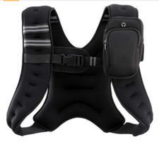 ZELUS Weighted Vest, 6lb/8lb/12lb/16lb/20lb/25lb/30lb Weight Vest with Reflectiv