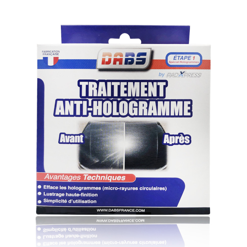 Traitement Efface micro-rayures DABS liquide de finition contre hologramme de polissage