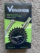 Vondior Tire Pressure Gauge High Accuracy 60 PSI ANSI 40.1 New in Box