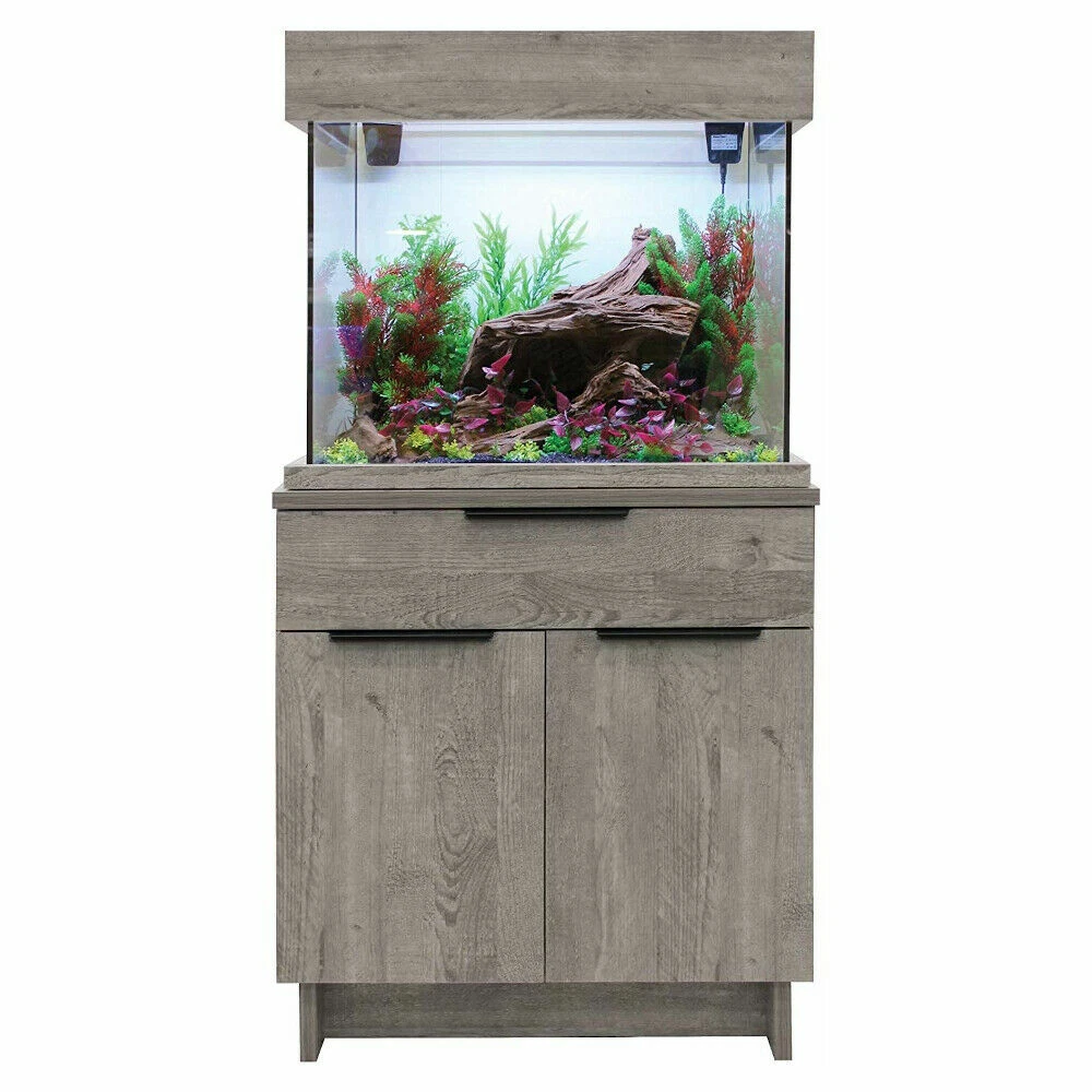 Aqua one fish top tank and cabinet