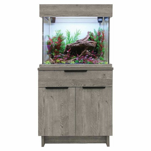 tropical fish tank and cabinet