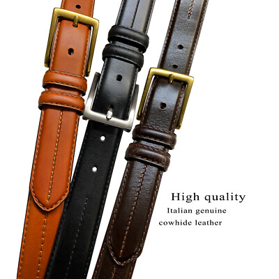 Men's Oil-Tanned Genuine Leather Italian Dress Belt 1-1/8"(30mm) Wide | eBay Men's Oil-Tanned Genuine Leather Italian Dress Belt 1-1/8"(30mm) Wide | eBay