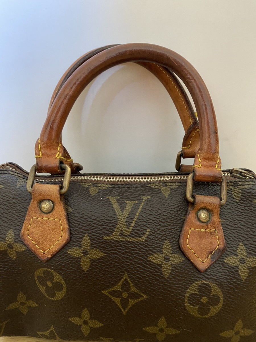 Louis Vuitton Vintage Mini HL Nano Speedy Bag Purse Monogram Louis Vuitton Vintage Mini HL Nano Speedy Bag Purse Monogram
