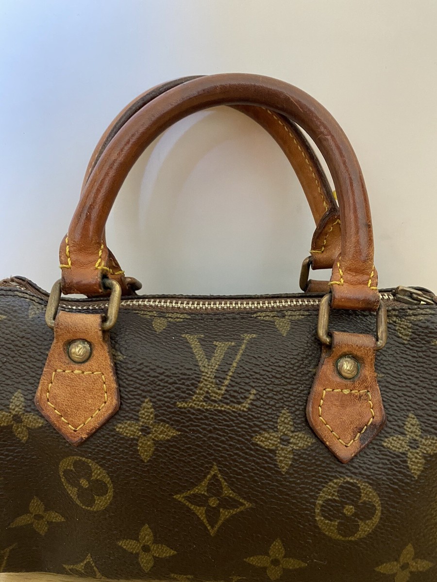 Louis Vuitton Vintage Mini HL Nano Speedy Bag Purse Monogram