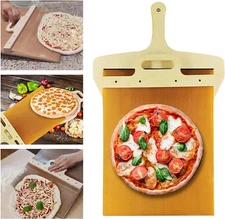 Magic Sliding Pizza Peel,Smart Pizza Shovel Slider,Pizza Paddle with Handle