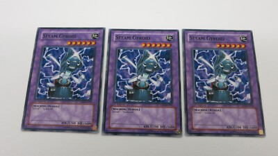 3x STEAM GYROID FUSION CRV-EN033 1ST EDITION COMMON YUGIOH NM / UNPLAYED |  eBay