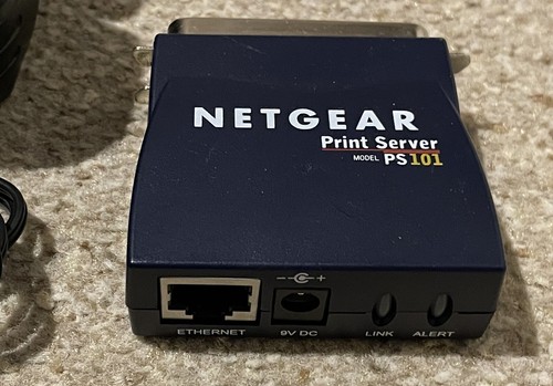 NETGEAR PS101 Mini Print Server, Parallel Port to Ethernet for Windows, PS 101 - Picture 2 of 2
