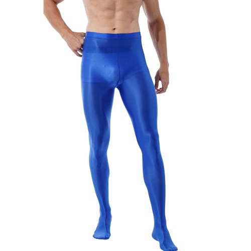 Hombre Aceite Brillante Pantimedias Elástica Ballet Danza Yoga Pies Sedosos Tihgts Deportes - Imagen 10 de 49