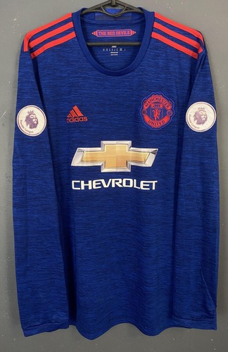 MENS POGBA #6 FC MANCHESTER UNITED 2016/2017 SHIRT JERSEY SOCCER FOOTBALL SIZE M - Picture 6 of 13