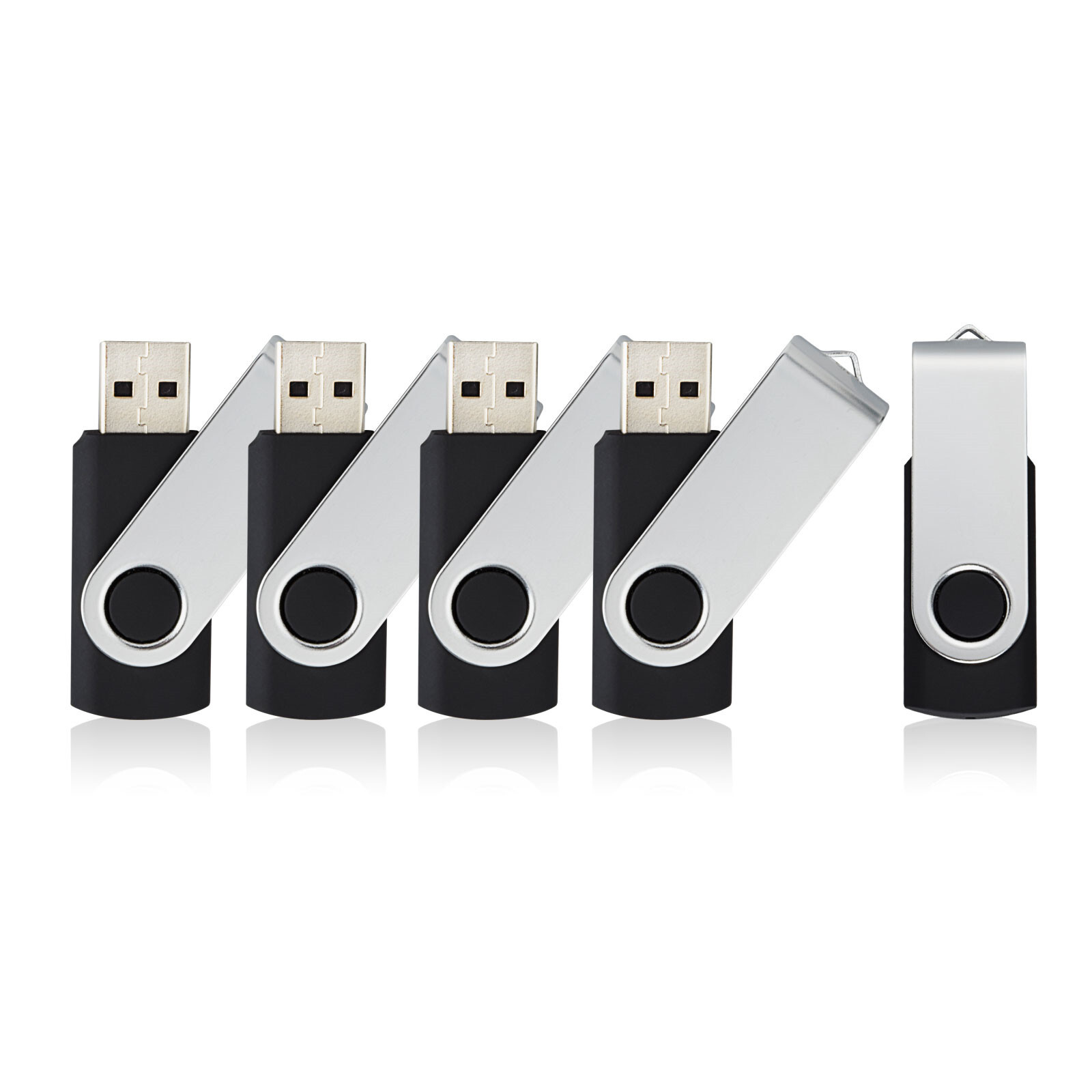 Memoria USB negra de 128MB, 1G, 2G, 4G, 8G, USB 2.0, unidad flash giratoria tipo disco U, lote, imagen 8
