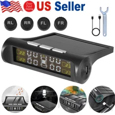 Wireless Car Solar LCD Tire Pressure Monitoring System + 4 External Sensors
