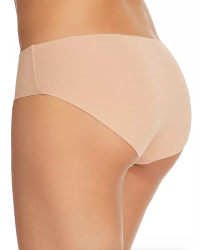 Hanro Beige Invisible Cotton Hi-Cut Briefs Women's Size M L75247 - Picture 2 of 2