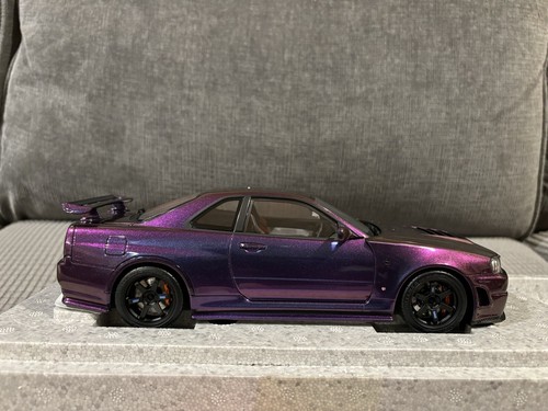 1/18 MotorHelix Nissan Skyline R34 GT-R Nismo Midnight Purple Diecast Limited - Picture 18 of 24