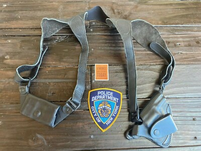 Vintage Cobra Black Leather Shoulder Rig Holster For Smith & Wesson 2'' S&W 640