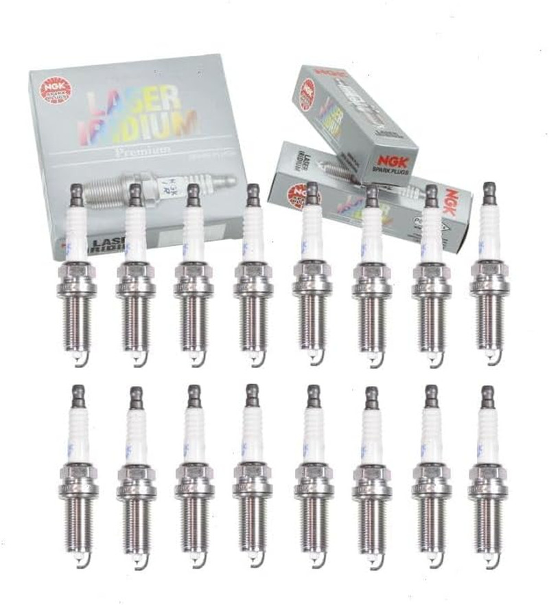 16 Pc NGK Laser Iridium Spark Plugs Compatible with Dodge Charger 5.7L V8 2009-2