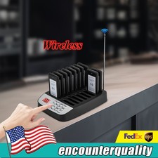 Restaurant Wireless Guest Paging System 10 Beepers Queuing Calling Pager Food