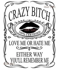 Sublimation Print Love Me Or Hate Me Ready To Press Heat Transfer