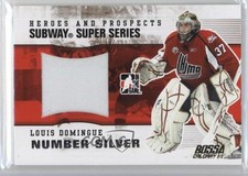 2009 ITG Heroes and Prospects Jersey Silver Bossa Calgary 1/1 Louis Domingue 2a8