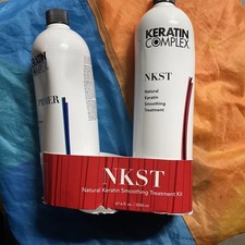 Keratin Complex NKST Natural Keratin Smoothing Treatment Kit 33.8oz Each ,New