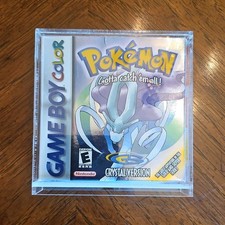 Nintendo Pokemon Crystal Version Game Boy Color Cartridge Box Manual Inserts