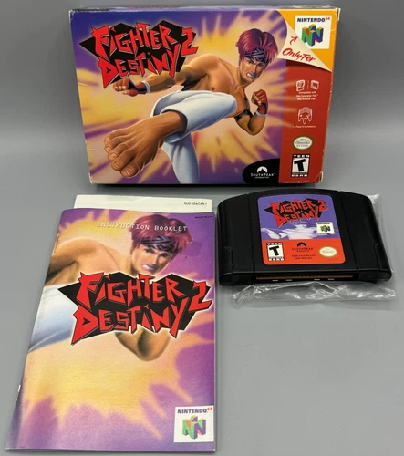 Fighter Destiny 2 Nintendo 64 N64 CIB Complete W/ Manual & Insert Authentic