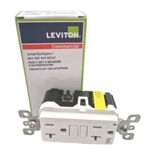 Weather Resistant 20 Amp GFCI Outdoor Electrical Outlet with Self Test LED