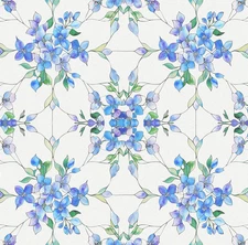 Window Privacy Film Stained Glass Decorative Static Cling Window Tint Sticker fo